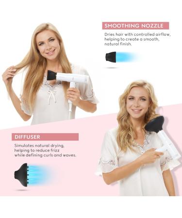 IG INGLAM Professional Hair Dryer - 110 000 RPM High Speed Ionic Technology Low Noise Lightweight | Ideal for Travel & Home Salon - Buy Online on GoSupps.com