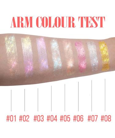  EONFAVE EONFAVE Roll-on - Glitter Body Gel - Glitter - For Face - Liquid Festival Accessory - Holographic Paint - Makeup for Halloween - Rave Party (05rose) - Buy Online on GoSupps.com