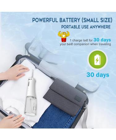 Buy Cordless Oral Irrigator - Portable Electric Tooth Cleaner 4 Modes & 6 Nozzles 300ML Water Tank IPX7 Waterproof Water Flosser for Superior Oral Care - Buy Online on GoSupps.com