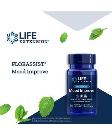 Life Extension FLORASSIST Mood Support - 30 Vegetarian Capsules for Mental Well-Being - Buy Online on GoSupps.com