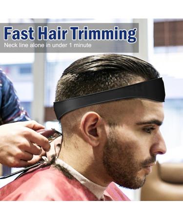 Curved Haircut Band Silicone Haircut Tape Shaving Stencil Haircut Stencil Easy and Quick Neck Cutting Stencil for DIY Home Haircuts Hair Cutting Instructions - Buy Online on GoSupps.com
