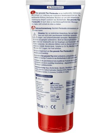 DAS gesunde PLUS Pferdesalbe 200 ml - Buy Online on GoSupps.com