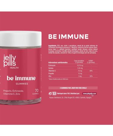 Jelly Pills Vitamin C Zinc Propolis and Echinacea Gummies - No Added Sugars - 70 Orange Flavored Gummies to Boost Your Immune System - For Kids and Adults - Buy Online on GoSupps.com