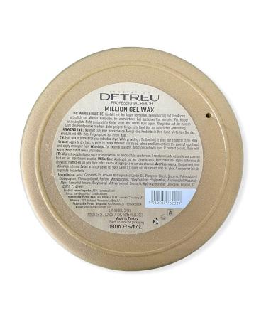 Detreu Million Gel Wax Gold 2 x 150 ml - Strong Hold Hair Wax Gel for Long-Lasting Shine | Buy Now! - Buy Online on GoSupps.com