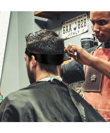 Hair Trimming Guide Adjustable Hairline Shaping Tool Curved Silicone Haircut Band Self Haircut Band for DIY Home Haircuts (Black) - Buy Online on GoSupps.com