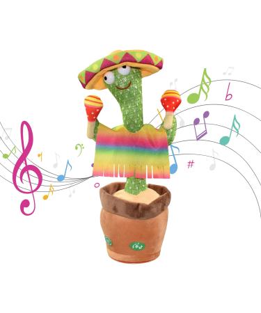 MAIGO Dancing Cactus Toy - Talking Cactus Toy Cactus Toy Dancing Cactus Singing Cactus Toy 120 Songs Baby Cactus Toy Dancing Cactus Toy Repeat What You Say Interactive Baby Toys (clothes)
