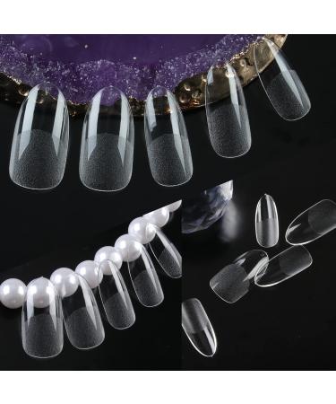 UNA GELLA Soft Gel Almond Oval Nail Tips 216pcs - Full Cover Acrylic False Nails for Nail Extension, DIY Nail Salon - 12 Sizes - Buy Online on GoSupps.com