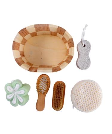 Bathroom Six Piece Set Bathing Tools Scrubbing Ball Shower Rubbing Supplies Bathroom Bathing Supplies Shower Supplies Bathing Scrubber Rub Bath Ball Scrubber for Bathing