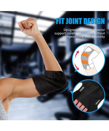 Elbow Support Strap & Sleeve for Tennis Elbow | Soft Arm Brace | Forearm & Elbow Wrap for Sports - Buy Online on GoSupps.com