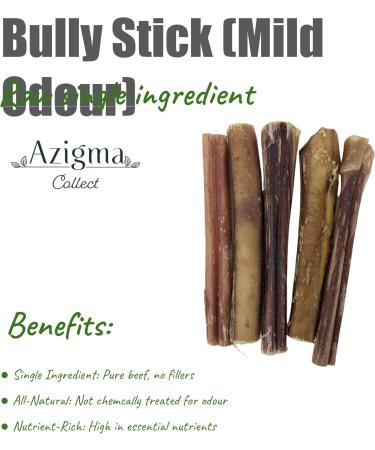 Natural Bully Sticks (Mild Odour) - 170g - Buy Online on GoSupps.com