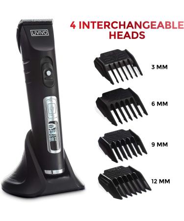 LIVIVO Digital Hair Clipper and Beard Trimmer Wireless Grooming Set with Extra Sharp Long Lasting Blades and Multiple Trimmer Attachments - Buy Online on GoSupps.com