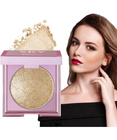 Face Highlighter | 8g Water Resistant Eyelids Highlighting Powder | Long Wear Cosmetics for Collarbone Body Arms Legs Brightening Highlighter for Easter Tmay #03 - Buy Online on GoSupps.com