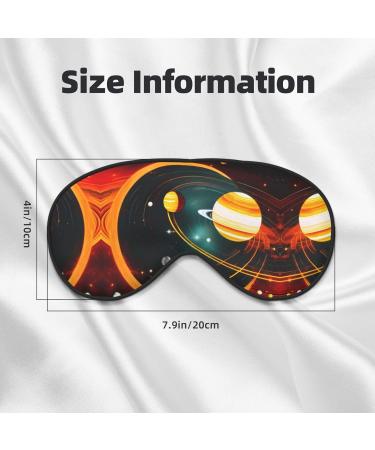 SSIMOO Solar System Jupiter Saturn Sleep Mask | Adjustable Breathable Eye Mask for Comfortable Sleep - Fashionable & International Shipping - Buy Online on GoSupps.com