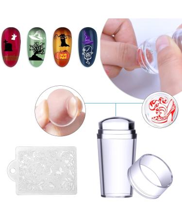 Biutee Nail Stamping Plates Kit with 1 Stamper and 1 Scraper Templates Tree Flower Animal Snowflake Image Stencils Vintage Ethnic Plate Stamp Art for Manicure - Buy Online on GoSupps.com