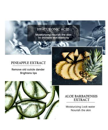 2PCS Natural Plant Lip Balm for Dark Lips Exfoliating Lip Scrub Moisturizing Lip Hyaluronic Acid Exfoliating Dead Skin Lip Balm for Smokers Restore Natural Lip Complexion - Buy Online on GoSupps.com