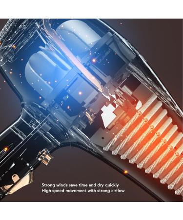 Hair Dryer Blow Dryer 800w High Power Blow Dryer 6 and 1 Gears Negative Ion Hair Care Hair Dryer Hairdryer for Barber Shops Household Diffuser Hair Dryer for Home Salon Travel US Plug 110V White - Buy Online on GoSupps.com