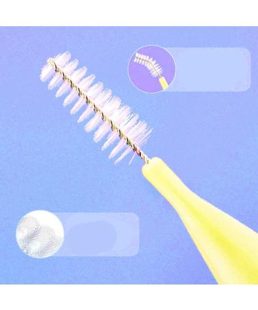 Interdental Brush Set - 40 Ultrathin Brushes for Braces | 0.4mm Soft Cleaning Tool for Adults - Yellow | Perfect for Tooth Gaps & Interdental Spaces - Buy Online on GoSupps.com