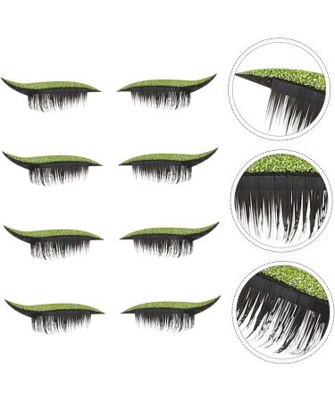 POPETPOP Glitter Eyeliner 8 Pairs False Eyelash Stickers Eyeliner Pencil Fruit Shaped Shower Sponge Creative Eyelash Decals - Buy Online on GoSupps.com