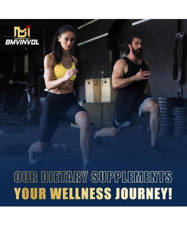 BMVINVOL 5-in-1 Berberine Supplement with Ceylon Cinnamon Gymnema Sylvestre Bitter Melon & Black Pepper - Supports Immune Function Cardiovascular Heart (120 Count) - Buy Online on GoSupps.com