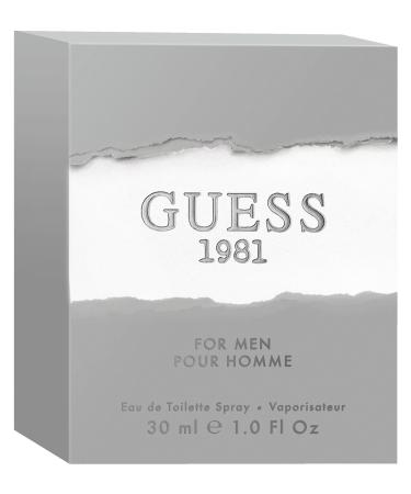 Guess Fragrance 1981 Eau De Toilette for Men 1 Fluid Ounce 1 Fl Oz (Pack of 1) - Buy Online on GoSupps.com