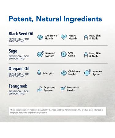 North American Herb & Spice OregaBiotic - 60 Capsules | Immune & Digestive Support | Non-GMO Black Seed, Oregano & Sage Oils - Buy Online on GoSupps.com