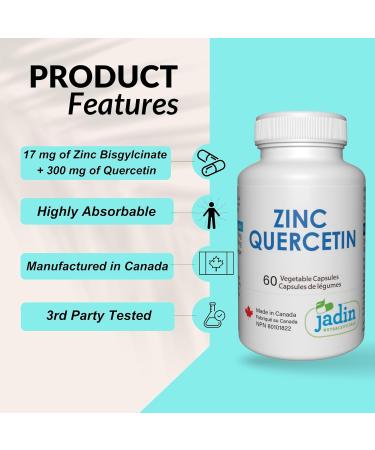 ZINC Bisglycinate + QUERCETIN 60 Vegetable Capsules - Buy Online on GoSupps.com