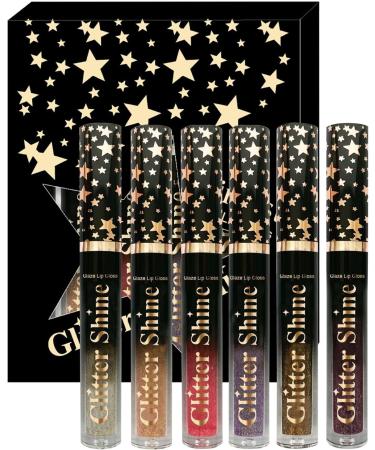 Shiny Lip Gloss6color Moisturizing Lip Gloss 25ml High Shine Liquid Lipstick for Women and Girls Wedding Home Birthday Work Vacation Date Travel - Buy Online on GoSupps.com