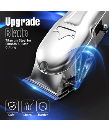 LURNOFY Hair Clippers + T-Blade Trimmer Kit | Professional Barber Set for Men | Cordless & Rechargeable with LED Display - Buy Online on GoSupps.com
