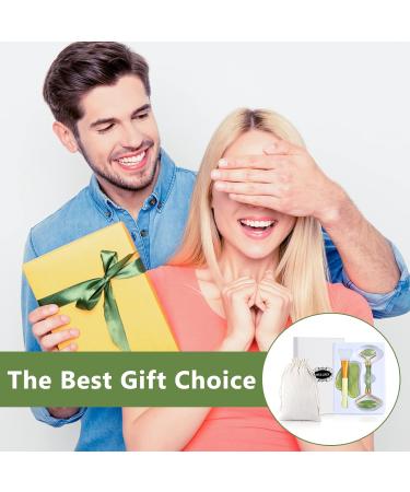 Jade Roller Set & Gua Sha Stone Massage - Natural Anti-Aging Face Tools & Mask Brushes for Radiant Skin - Buy Online on GoSupps.com