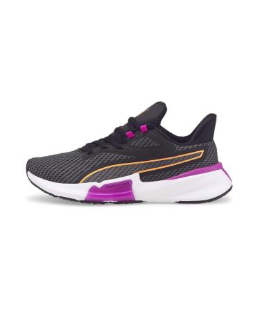 PUMA Women's Pwrframe Tr WN's Gymnastics Shoe 38.5 EU Puma Black Deep Orchid Neon Citrus