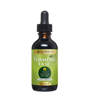 Go Nutrients Turmeric Ease - Healthy  & Easy-to-Take Liquid Turmeric Extract with Black Pepper & Ginger  Turmeric Curcumin Liquid Extract  Daily Turmeric Drops  Turmeric Liquid Extract 60 mL
