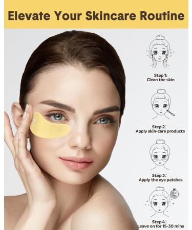 Lictin Reusable Silicone Eye Patches Firm & Lift Under Eye Treatment to Reduce Wrinkles & Fine Lines | Includes Metal Applicator & Tin Case - Buy Online on GoSupps.com