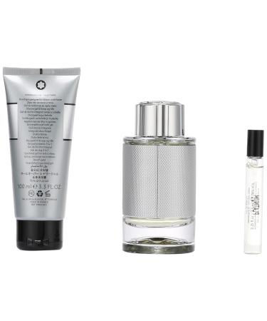 Mont Blanc Explorer Platinum by Mont Blanc for Men - 3 Pc Gift Set 3.3oz EDP Spray 3.3oz Shower Gel 0.25oz EDP Spray - Buy Online on GoSupps.com