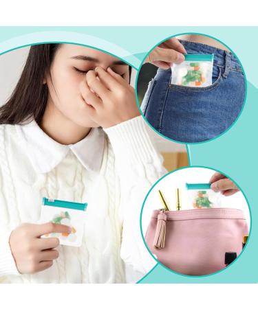 24Pcs Zippered Pill Pouch Bags - Reusable Medicine Organizer for Travel | Slide Lock Self-Sealing Bags for Pills & Vitamins (Green 2.95x2.95 inch - Buy Online on GoSupps.com