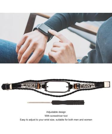 Watch Wristband Easy to Install Skinfriendly DIY Replacement Stainless Steel Strap Loop for Smartwatch Black and Black - Buy Online on GoSupps.com