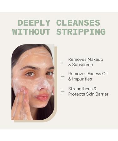 Matter of Monday Pore Minimizing Face Wash - Exfoliating Cleanser with Fruit Enzymes & Bamboo - Daily Facial Cleanser for Oily Acne Prone Skin - Deep Pore Cleanser - Buy Online on GoSupps.com