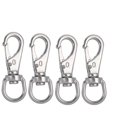 WENORA 4 Pack Stainless Steel Swivel Eye Snap Hook 4 Pcs(2.7inch)