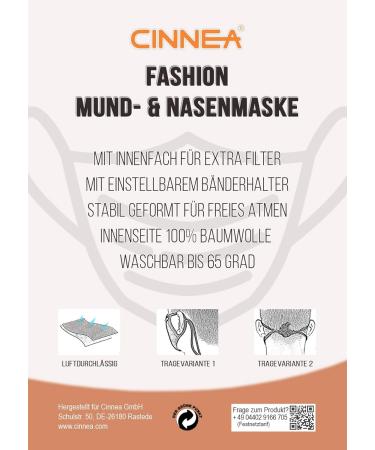 CINNEA BLUE BLOSSOM Adjustable Face Mask | 2 Wearing Options | Community Mask + Free Storage Bag | International Shipping Available - Buy Online on GoSupps.com