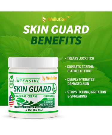 Wellution Skin Guard Cream with Tea Tree Oil, Aloe Vera & Vitamin E - Supports Body in Fighting Pathogens - Buy Online on GoSupps.com