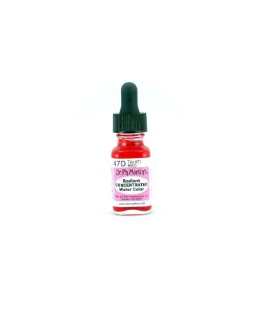 Dr. Ph. Martin's Radiant Concentrated Water Color 0.5 oz Tahiti Red (47D)