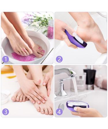 Nano Glass Corneal Remover - 2 in 1 Wet & Dry Corn Plane for Safe & Effective Foot Care - Violet - Buy Online on GoSupps.com