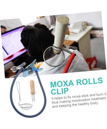 Lurrose Moxibustion Clip Set - Moxa Stick Holder & Roller for Whole Body Wellness | Chinese Massager Tool for Pain Relief - Buy Online on GoSupps.com