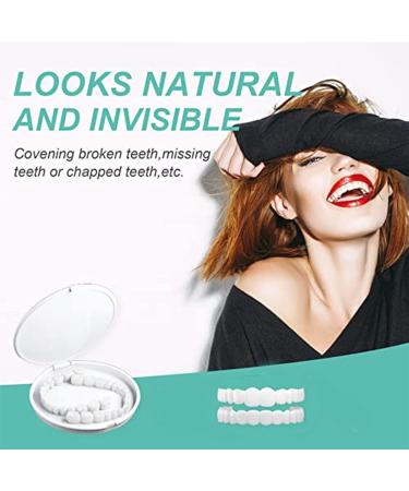 Buy 3 Pairs Snap-in Veneers for Men & Women - Temporary Denture Teeth for Imperfections | Pain-Free No Drilling Solution for a Confident Smile - Buy Online on GoSupps.com