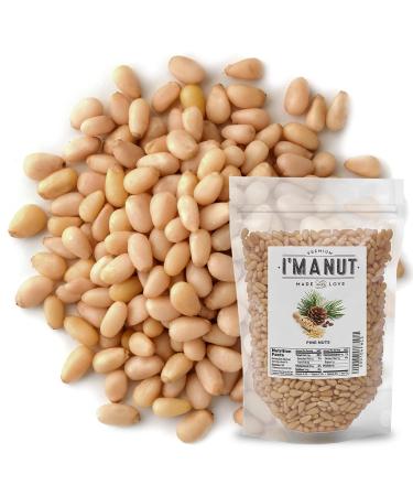 Raw Pine Nuts 16 oz (1 lb) | Whole and Natural | NO PPO | Steam Pasteurized | Great for Pesto, Salads or Roasting - By I'M A NUT 1.0 Pounds - Buy Online on GoSupps.com