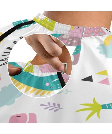 Waterproof Barber Cape - Cute Dinosaur & Cheetah Haircut Bib for Men & Women | Unisex Hair Cutting Cape - Buy Online on GoSupps.com