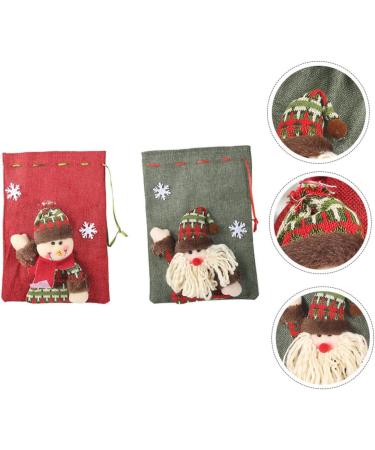 FUNOMOCYA 2pcs Candy Bag Aaaapple Drawstring Burlap Bag Mini Christmas Apple Bag Storage Burlap Bag As Shown 27X20CM - Buy Online on GoSupps.com