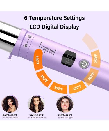 5 in 1 Curling Wand Set with Interchangeable Barrels for Wavy Hair Styling | LCD Display & Temperature Adjustment | Gifts for Women - Buy Online on GoSupps.com