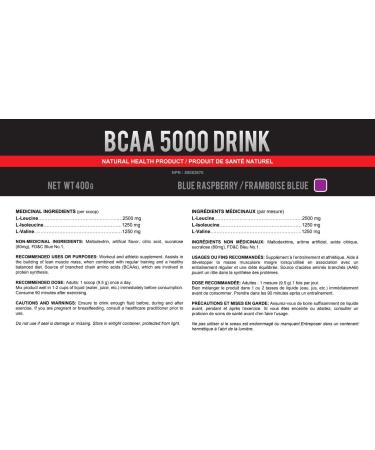 ProteinCo | BCAA 5000 | 5g of BCAA | Branched Chain Amino Acids | 42 servings | Blue Raspberry Blue Raspberry 400 G - Buy Online on GoSupps.com