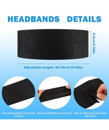 128-Piece Disposable Spa Facial Headbands | Non-Woven | Soft Hair Band for Women, Salons, Estheticians | Black Large - Buy Online on GoSupps.com