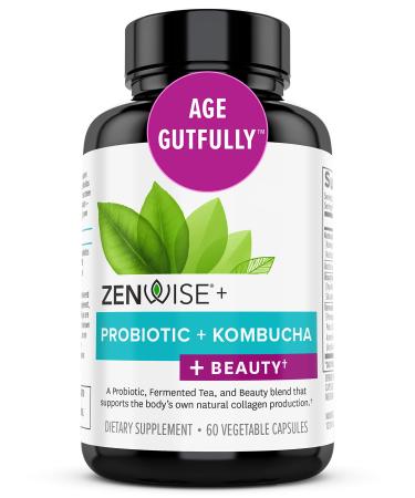 Zenwise Health Probiotic + Kombucha + Beauty 60 Vegetable Capsules